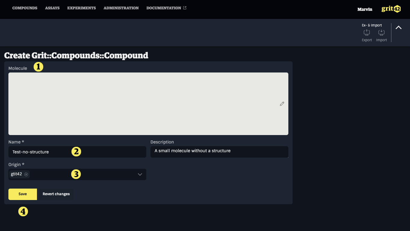 Compound new no struct filled