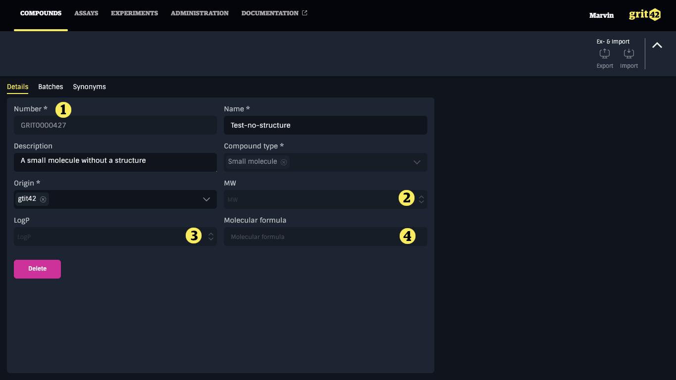 Compound new no struct success