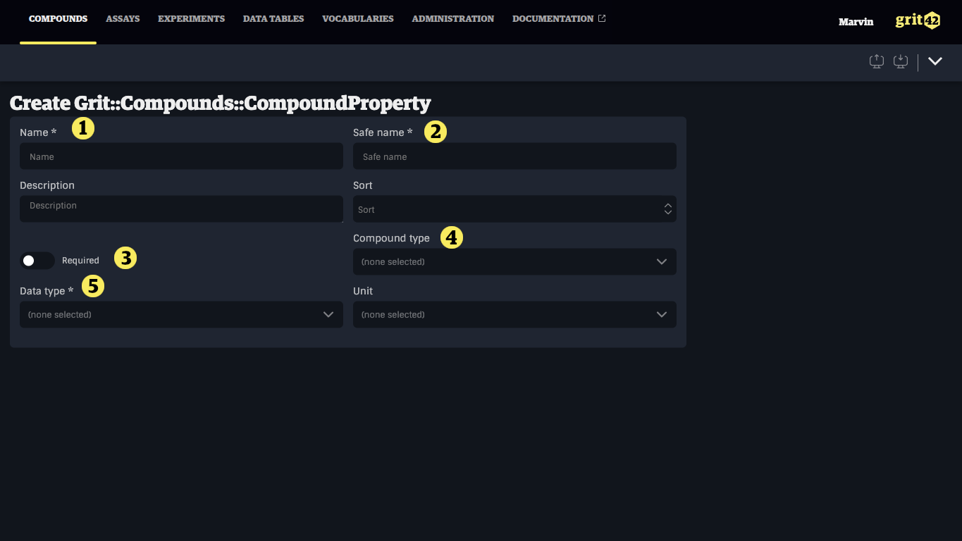 Creating new compound property