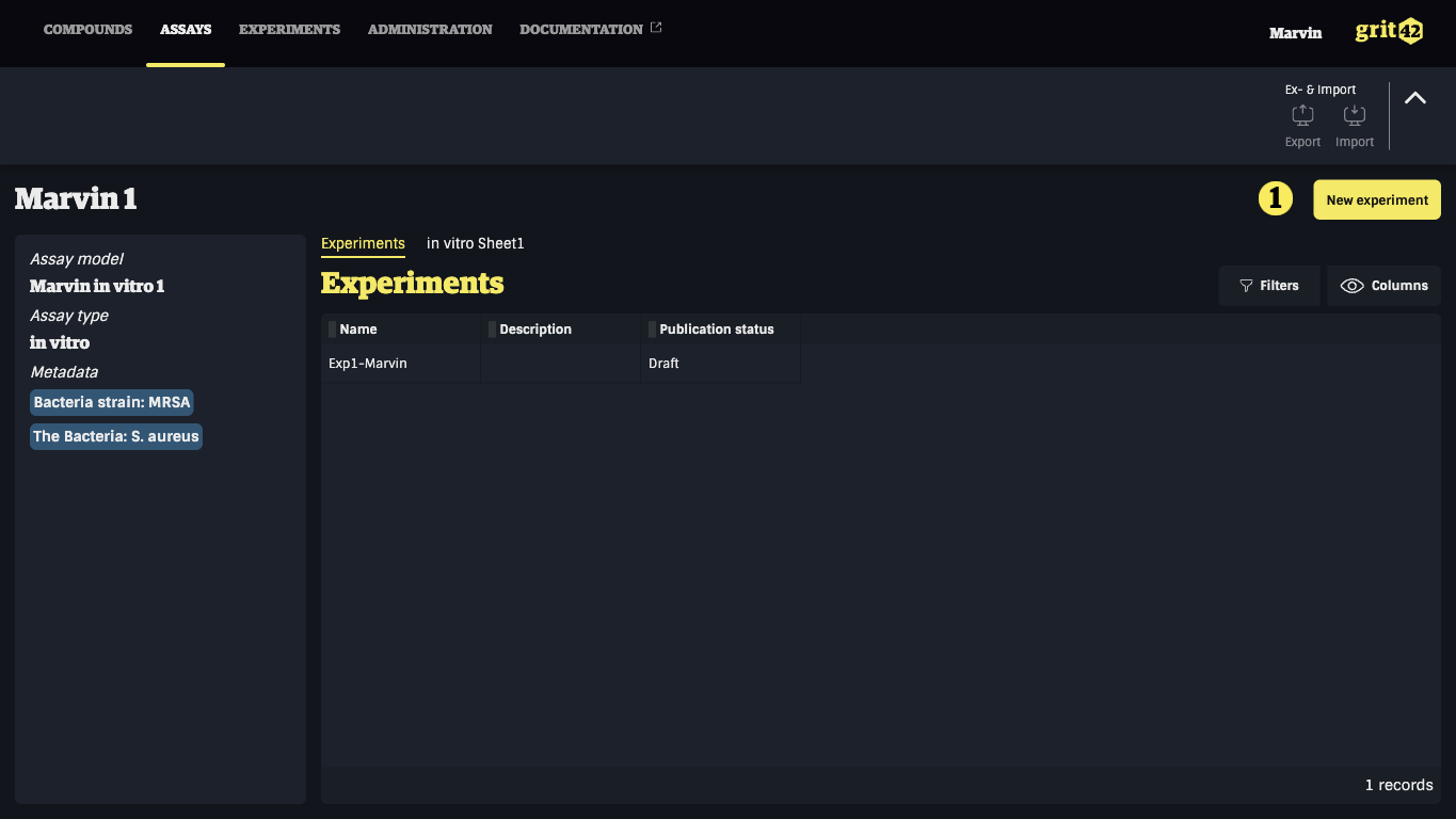 New exp under the assay