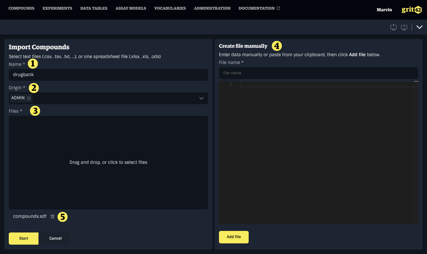 Load set creation form
