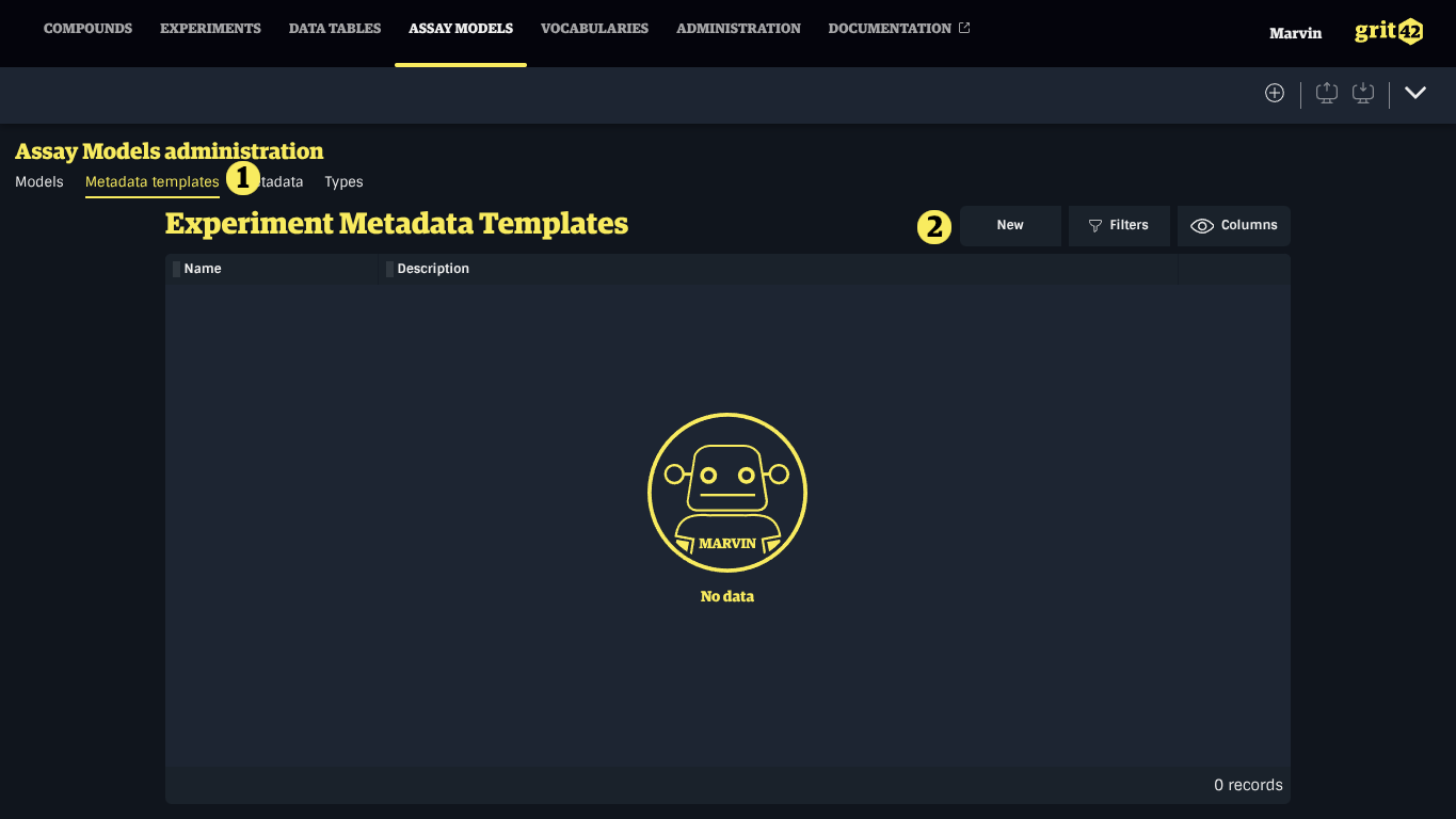 Metadata templates