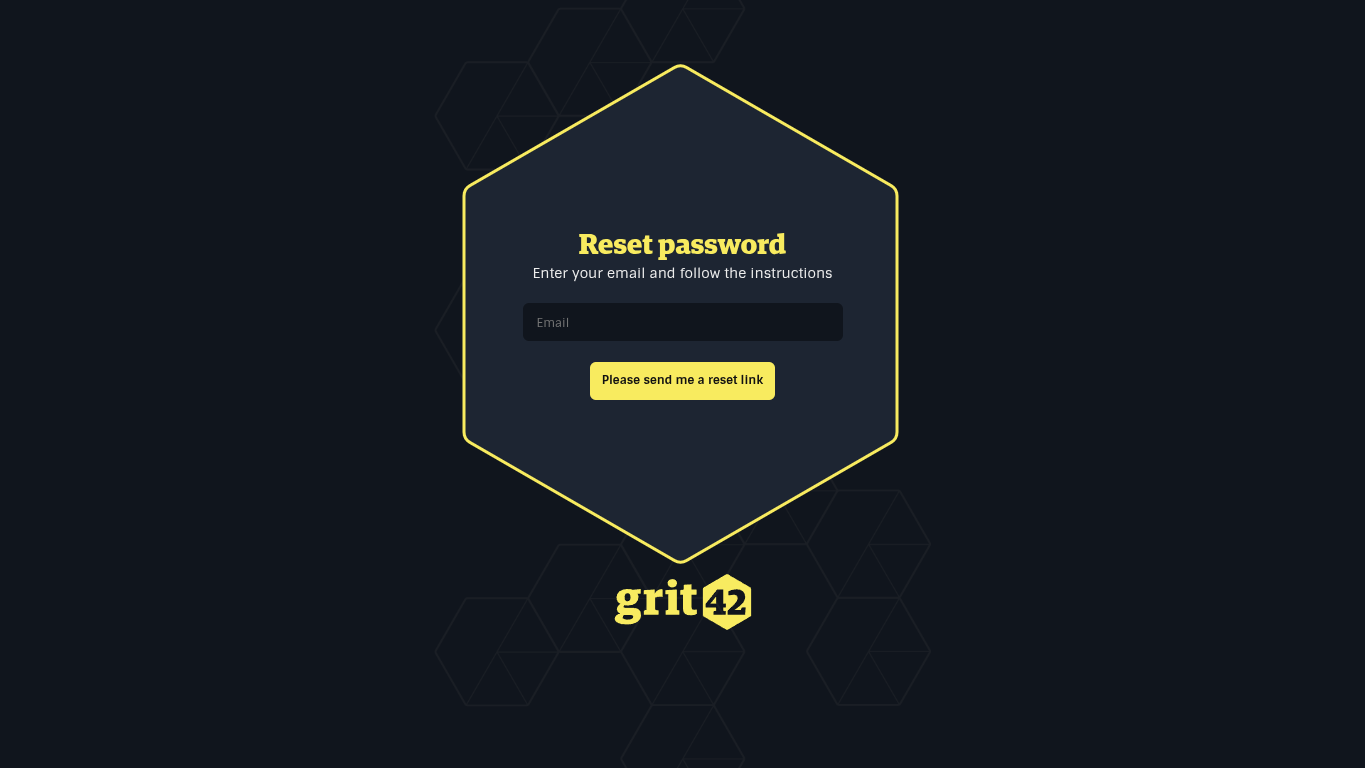 Reset password