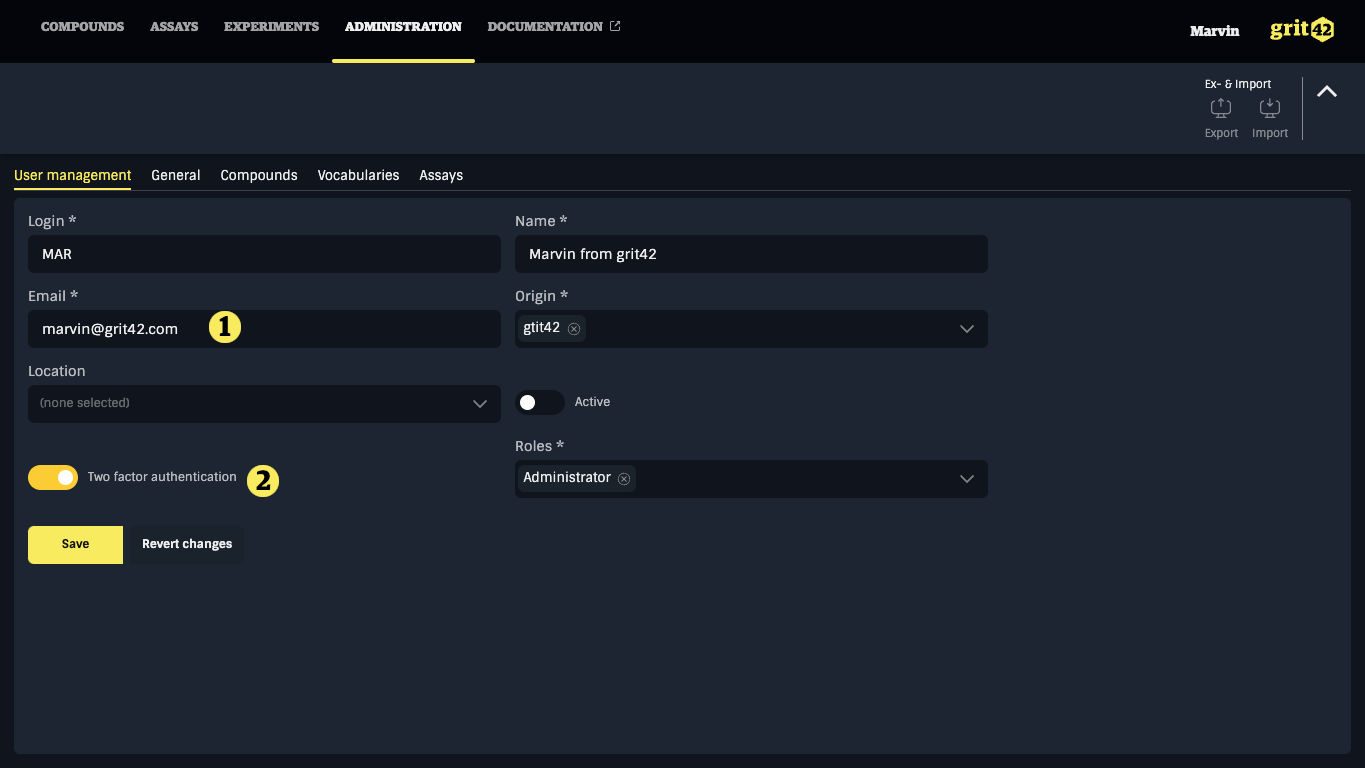 Showing new user reg form with 2FA